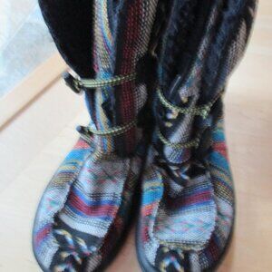 Sanuk Baja Fur Boots Womens 8